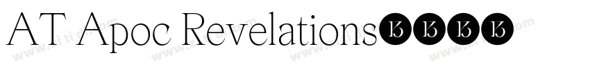 AT Apoc Revelations字体转换